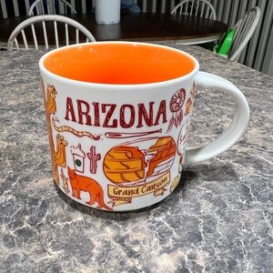 Arizona Souvenir Mug with Orange Interior